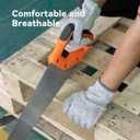 2 x ANDANDA Cut Resistant Gloves, Safety Chef Gloves for Cutting for Oyster Shucking, Fish Fillet Processing, Wood Carving, Grey (X-Large)