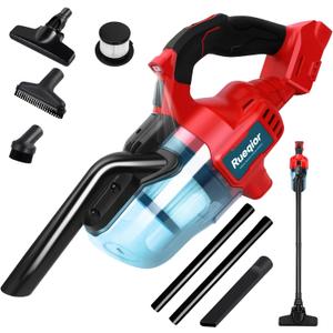 Cordless Vacuum Compatible with Milwaukee 18V Battery, 5 in 1 Handheld Electric Vacuum with 400W Powerful Motor, 46 CFM Portable Hand Vacuum for Home Pet Hair, Car (NO Battery)