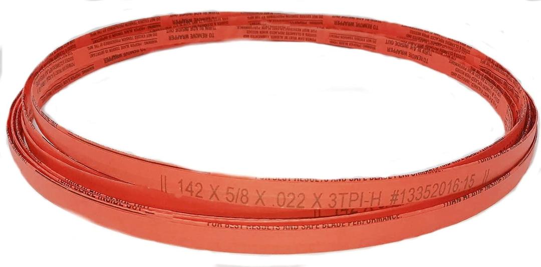 142x5/8x3TPI - 2 Pack or 4 Pack - Bone in Meat Cutting Bandsaw Blades - Fits Hobart Model 6801 (2 Pack)