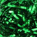 Amsthow Basket Grass Green Basket Filler 1/2 LB Gift Wrap Shredded Shiny Cut Confetti Raffia Box Stuffing for Birthday Wedding Wrapping