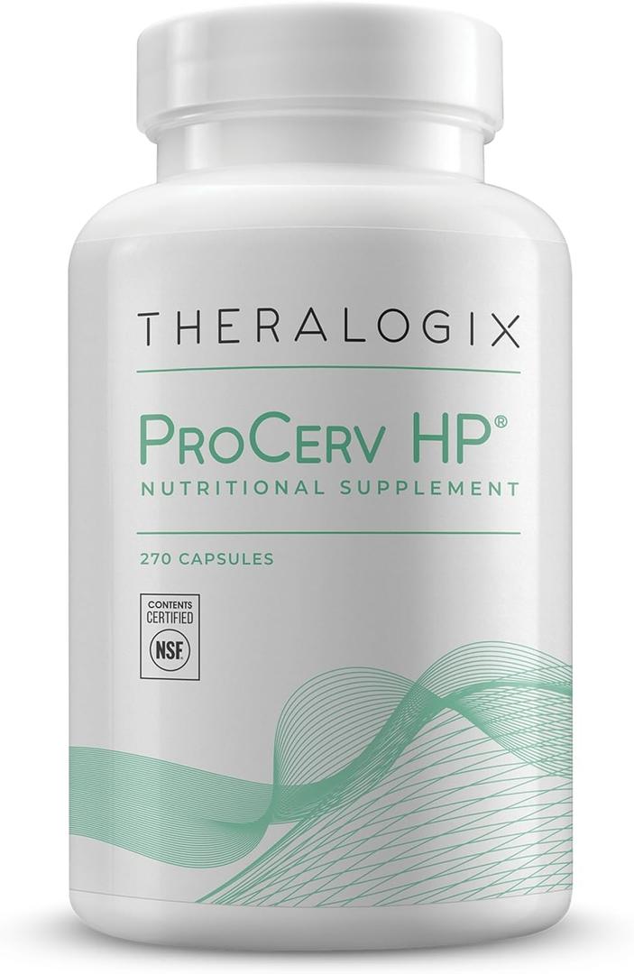 Theralogix ProCerv HP High-Potency Multivitamin - 90-Day Supply - Support for Women & Men - Immune Support Supplement - Includes Vitamin B, Vitamin C, Vitamin D & Zinc - NSF Certified - 270 Capsules, EXP 02/2028