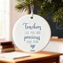 2 x Teachers Like You are Precious and Few - Teacher Appreciation Gifts, Teacher Memory Ceramic Keepsake Gift (C15)
