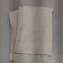 DriftAway Double Layer Linen Blackout Tie Up Curtains Thermal Insulated Fully Lined Balloon Roman Shade Bathroom Window Adjustable Rod Pocket for Small Window 25 Inch by 47 Inch Beige