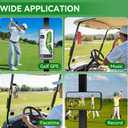 Golf Cart Phone Holder - Magnetic Phone Mount for MagSafe & Universal Phones, 360 Adjustable, Fits EZGO & More, Ideal Golf Gift for Men & Women (Black)