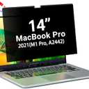 PYS Privacy Screen for Macbook Pro 14 Inch (2021-2023, M1, M2, M3), Magnetic Privacy Screen Protector for Mac 14.2" (A2779/A2442) Anti Fingerprint, Anti Blue Light, Removable, Easy Installation