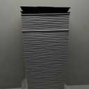 Mueller M-Resin Heavy Duty Tall Planters for Outdoor Plants, Indoor Grande Plant Pots, Boxes, Trees, Flower Pots, 2-Piece Set, 24, Modern Design, Built-in Drainage, Front Porch Decor, Light Gray