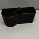 Universal 7.9" Length 3.5" Width 3.1" Height Car Can Hanging Bin Plastic Rhinestone 1 Pc with Hook Black