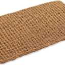 Kempf Dragon Weave Coco Coir Doormat, 18" x 30", Hand-Twisted Interwoven Fibers, Breathable Woven Backed Scraper Mat for Indoor Outdoor Entryways