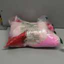 6 Pcs Valentine's Day Heart Shaped Rug for Bedroom Fluffy Faux Fur Rugs Shaggy Floor Mat Valentines Day Bathroom Decor Non Slip Bath Mat 13 x 16 Inch Small Red Pink Doormat for Classroom Home