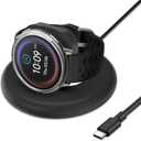 Charging Stand Compatible with Amazfit Active 2/2s Bip 6 Charger, Adjustable Foldable Magnetic Charging Station Dock for Smartwatch