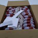 Ganeen 2 Pcs Jumbo Christmas Lights String Christmas Outdoor Decorations Lights Giant Christmas Lights Large Hanging LED Bulbs for Holiday Xmas Roof Home Tree Yard(Candy Style, Total 32 FT)