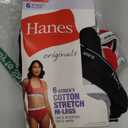 Hanes Women's Originals Hi-leg Panties, Breathable Stretch Cotton Underwear, Assorted, 6-pack, L