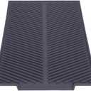 Aramox Silicone Dish Drying Mat, 15x10 Inch, Heat-Resistant, Multi-Use for Kitchen Counter, Flexible, Gray
