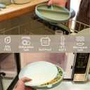Moonkie Suction Plates for Baby | 100% Silicone BPA-Free Baby Plates with Lids and Food Cover | Divided Design | Microwave and Dishwasher Safe | Toddler Plates 2 Pack
