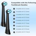 5 Pcs IO Replacement Brush Heads Compatible with Oral B IO 2/3/4/5/6/7/8/9/10 Series Electric Toothbrushes, Brush Head with Hygienic Cap Compatible with Oral B IO (Black)