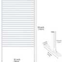 Outdoor Privacy Screen Fence with Stand 3FT x 5FT, Freestanding Privacy Fence Panels for Outside, No Dig Fence for Air Conditioner, Trash Can, AC Unit, Patio Lattice Fence Trellis White