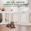 Clear Acrylic Dog Playpen Indoor, 23.6" H, 10 Panels Puppy Playpen