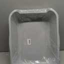 2 Pack Extra Large Dog Litter Box Pan Tray (ABS Material), Low Entry Jumbo Senior Litter Boxes for Multiple Kitten Big Cats, Pet Safe Indoor Dog Potty (Black, 20" L x 15" W)