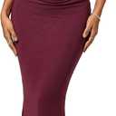 CurvySweet Clara Women's Off The Shoulder Mesh Maxi Dress Built-in Bra | Elegant ruched waist detailing, faux corset, soft and comfortable fabric, curves hugging, wedding guest and cocktail attire, Small