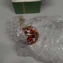 Hand Blown Glass Gazing Balls for Garden Hanging 2.3" Friendship Balls Christmas Ball Ornaments for Xmas Tree Decoration (Red - C)