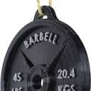 5 x Weight Plate Ornament - 3D Printed (Black) for Christmas