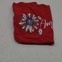 American Flag Shirts for Women 4th of July T-Shirt USA Flag Patriotic Shirt Stars and Stripes Summer Tees (XX-Large, 6 Red)