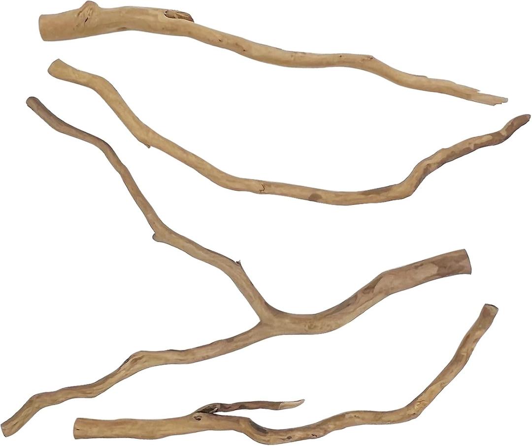 kathson Natural Driftwood for Aquarium, Red Moor Driftwood Mix 12''-16'' Long Driftwood for Decorations 100 g Aquarium Driftwood Assorted Shapes Natural Aquarium Decor Driftwood(100, Grams)