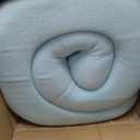 LINENSPA Memory Foam Mattress Topper - 3 Inch Gel Infused Memory Foam - Plush Feel - Cooling and Pressure Relieving - CertiPUR Certified - Dorm Room Essentials - Queen Size