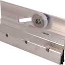 Prime-Line M 6053 Frameless Shower Door Top Bracket Roller Assembly, 3/4 In. Round Plastic Wheel, Ball Bearings, Extruded Aluminum, Bright Finish, Chrome(2 Pack)