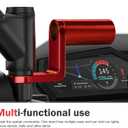 Handlebar Rearview Mirror Extender, Aluminum Rear View Extension Mount Bar, 10MM Multifunctional Support Extension Handlebar, Suitable for Most Motorcycles, Bicycles (Red)