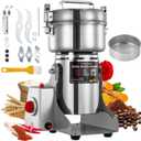 Electric Grain Mill Grinder 800g Stainless Steel Flour Mill for Home | 800g Capacity, High Speed Motor, Dry Grain Pulverizer for Wheat, Rice, Corn, Coffee, Nuts, Herbs and Spices