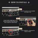 LECART 7 PCS Metal Window Button Switch Cover & AC Switch Knob Cover Fit for Jeep Wrangler JL JLU Gladiator JT 2025-2018 Car Interior Accessories Stylish Auto Decorations Decal Sticker Trims Red