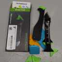 Caulking Tool 5 in 1 Silicone Caulking Grout Removal Sealant Finishing Tool with Grout Scraper, 6 Exchange Silicone Pads, Adhesive Residue Scraper Seam Repair Kit for Kitchen Bathroom (Green)