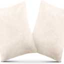 2 Pack Small Pillow, Memory Foam Mini Pillow 11 X 7 Inches for Travel, Sleeping, Nap and Neck, Knee, Lumbar Support, Tiny Cushion for Pet, Dogs (Off-White)