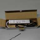 30W 12 Volt LED Power Supply, Waterproof IP67 LED Driver, 110V AC to 12V DC Converter, LED Transformer Low Voltage Output with 3-Prong Plug 3.3 Feet Cable for Light Strip, 2.5Amp