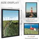 13x19 Picture Frame 2 Pack, Black Wall Gallery Frame for Posters