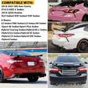 Toyota Camry Spoiler 57inch Rear Spoilers Compatible with 2018-2023 Toyota Camry,Honda Accord Glossy Black PP Universal Trunk Spoiler Wing for Sedan