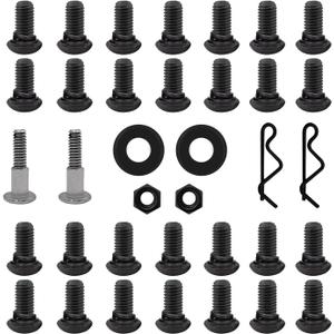 Replacement for Pit Boss 820D3-10514 Screw Hardware Kit, with Screw Sets, Nuts, Wheel Axle Pins, Wheel Cotter Pins, Wheel Washers