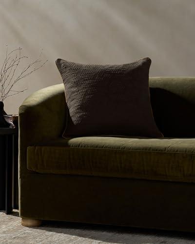 Loloi Jeremiah Brent Leroy Collection PJBR0004 Brown 22'' x 22'' Cover Only Pillow, Pack of 2