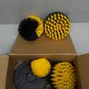 8 Piece Drill Brush Attachments Set, Power Scrubber with Extend Long Attachment，Cleaning Supplies for Bathtub, Shower, Grout, Tile(Yellow)