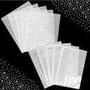20 PCS Iron-On Rhinestone Sheets for Heat Press Crystal Transfer Sheets, 10pcs 24x15cm + 10pcs 30x25cm Hotfix Rhinestones (2mm/4mm/5mm) for Clothing, DIY Crafts, Apparel Decoration