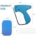 1608Pcs Tagging Gun for Clothing with Case, Standard Price Tagging Gun with 6 Needles and 1600pcs 1" Barbs Fasteners, Standard Retail Price Tag Attacher Gun Kit for Clothes Labeler (Ordinary, Blue)