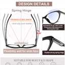EYEURL 4-Pack Cat Eye Reading Glasses for Women Blue Light Blocking Computer Reading Glasses Anti-Glare Cat Eye Readers For Women,1.5