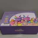 Dreamon Collapsible Beach Toys Set for Kids 3-10, Collapsible Sand Bucket with Beach Molds and Mesh Bag, 2 Pack Shovels Set Ice Cream Sand Toys for Beach, Sandbox Travel Toys for Kids Toddlers Girls