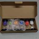 Sand Timer, Sand Timers Colorful 1/3/5/10/15/30 Minutes Sandglass Timer with Protective Cover for Classroom Home Office Cooking (Pack of 6) Multicolor