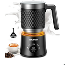 5 In 1 Milk Frother, Electric Milk Frother and Steamer 11.8oz Automatic Milk Steamer Hot & Cold Foam Maker, Milk Warmer Dishwasher Safe & Silent Working for Coffee, Latte, Cappuccino, Hot Chocolate