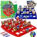 Guessing Board Game for Kids & Adults, Who is It, Dinosaur Animals for 2 Players, Fun Puzzle Game for Travel, Parties & Game Night