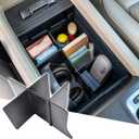 HGWEI Center Console Organizer Compatible with Honda Pilot 2016-2022 / Ridgeline 2017-2023 / Passport 2019-2023 Insert Tray Dividers Armrest Storage Box Interior Accessories