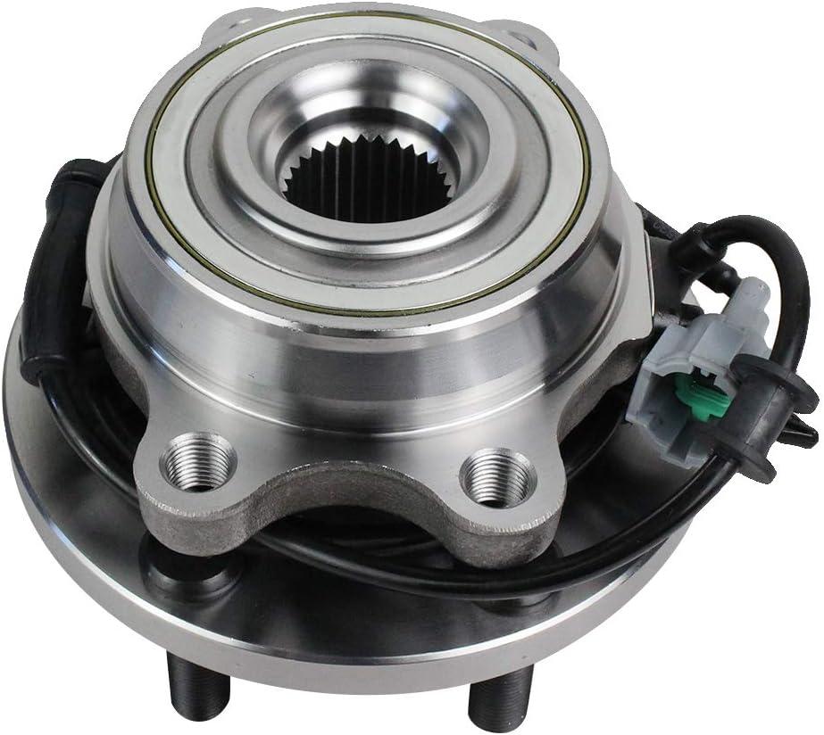 Autoround 515065 4WD Front Wheel Bearing and Hub Assembly Compatible with Nissan Frontier 2005-2018 Pathfinder 2005-2012 Xterra 2005-2015, Suzuki Equator 2009-2012, 5-Lug w/ABS