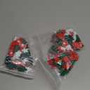 200 Pcs Christmas Wooden Buttons, Fengek Snowflake Gloves Christmas Tree Sewing Buttons for Christmas DIY Art Crafts Project